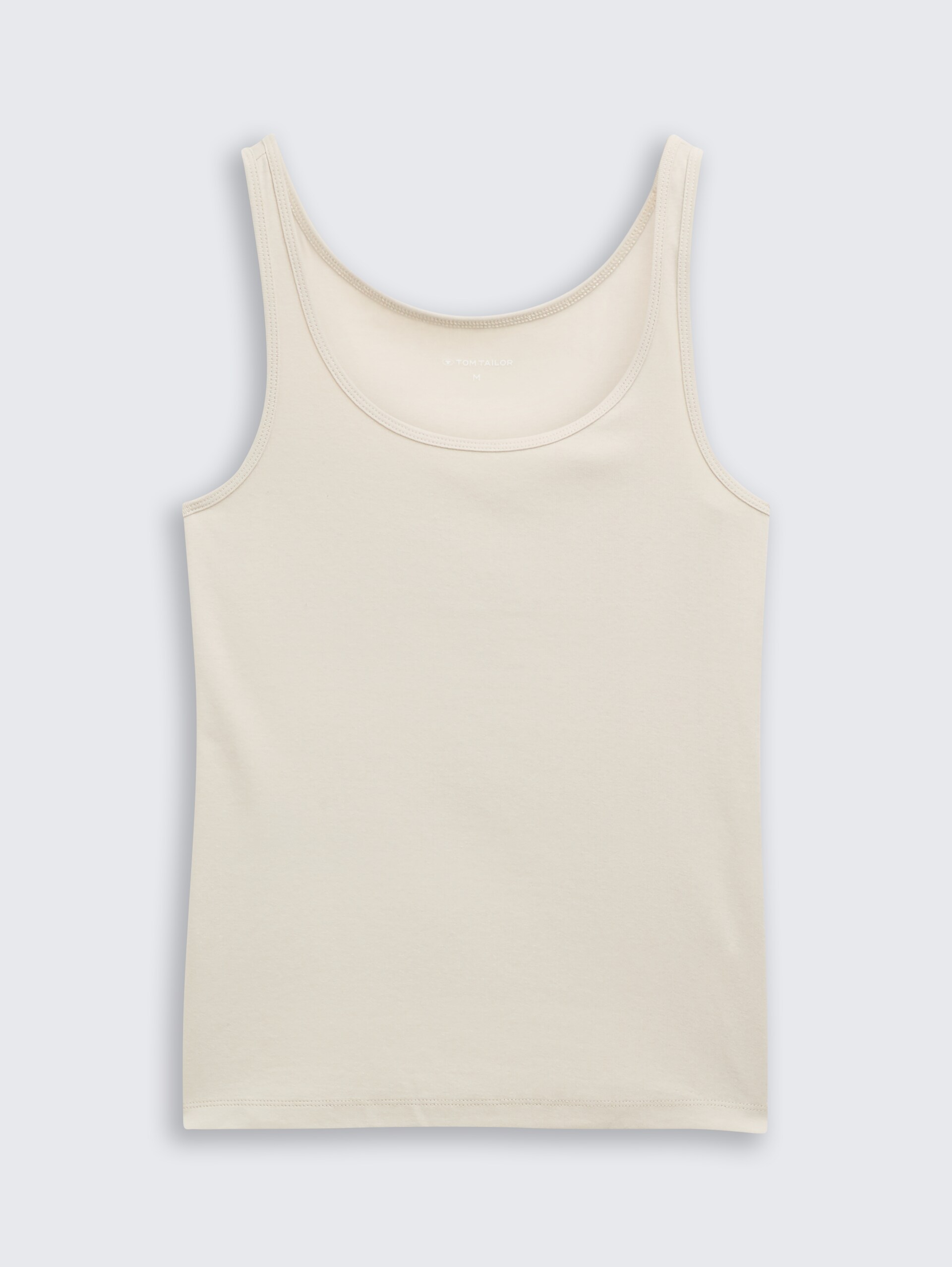 Basic Slim Fit Top - sand stone beige - Vorder-Produkt-Ansicht