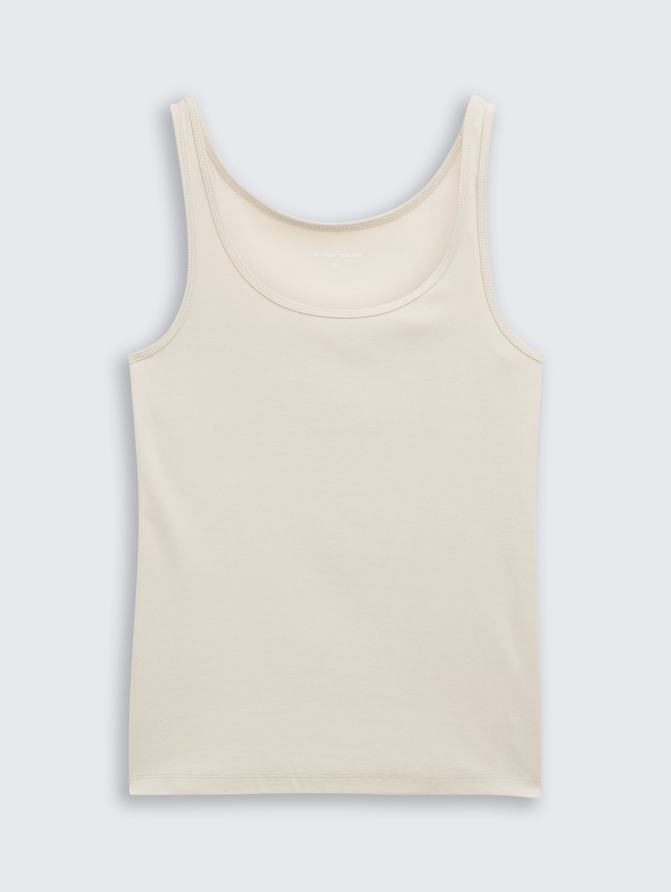 Basic Slim Fit Top - sand_stone_beige - 