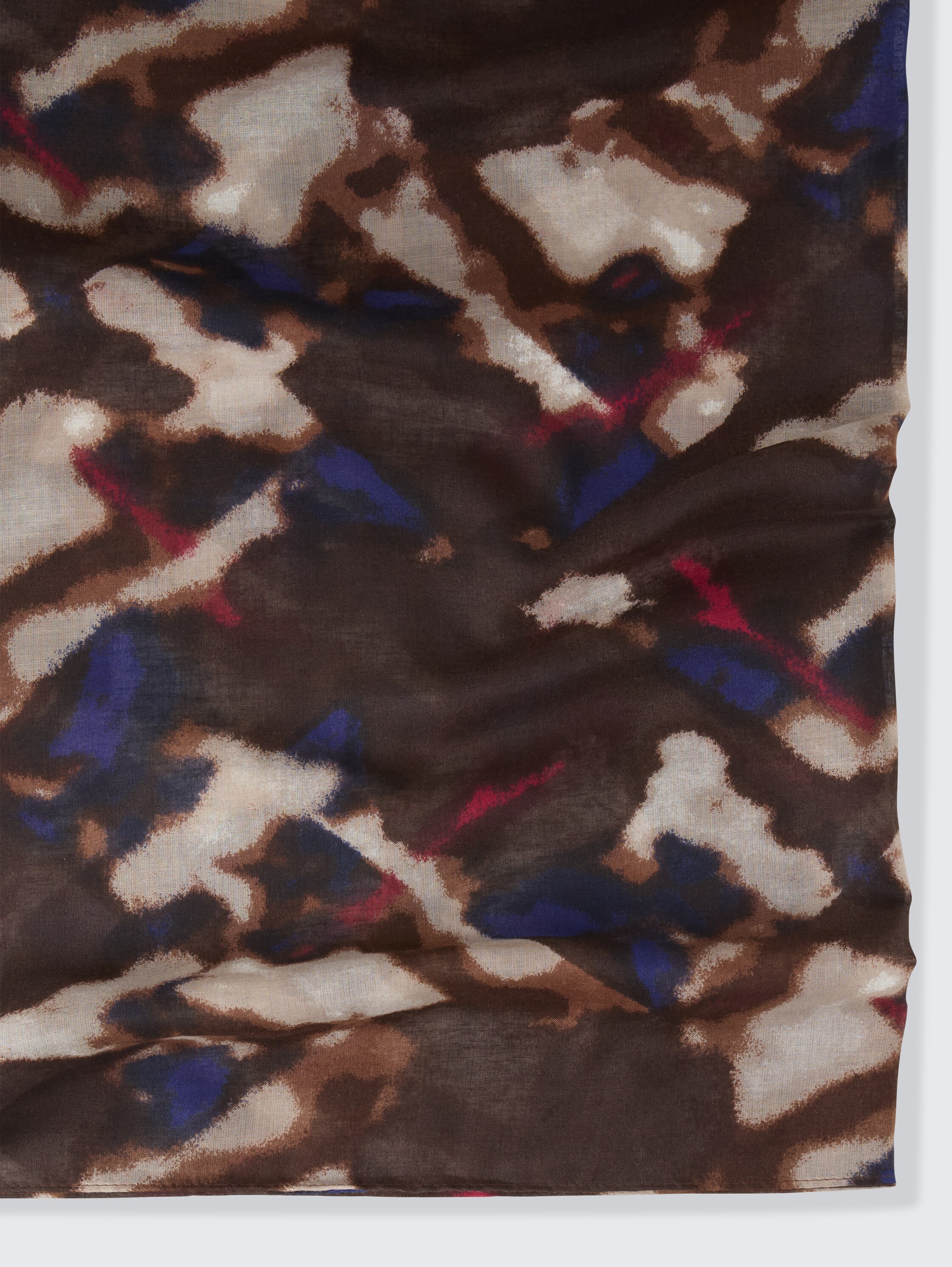 Loop-Schal mit Muster - brown_blurry_argyle - 