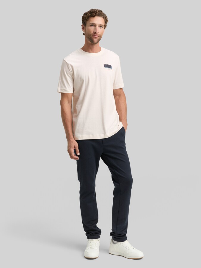 T-Shirt mit Print von Men, Gardenia White
