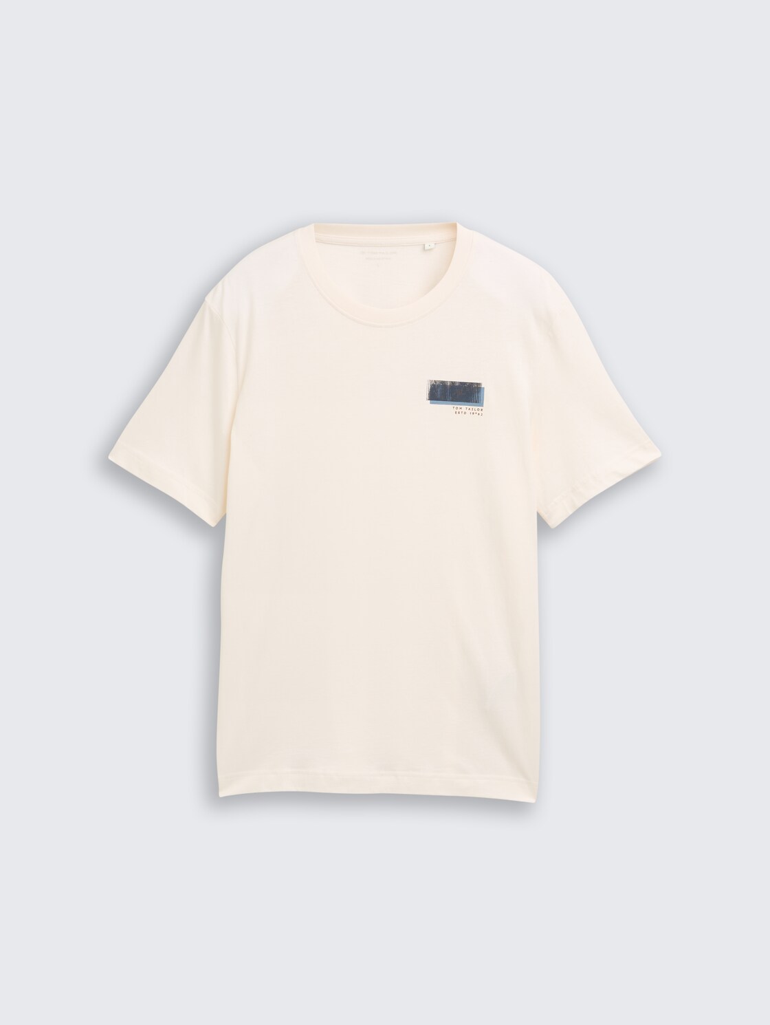 T-Shirt mit Print - Gardenia White - Vorder-Produkt-Ansicht