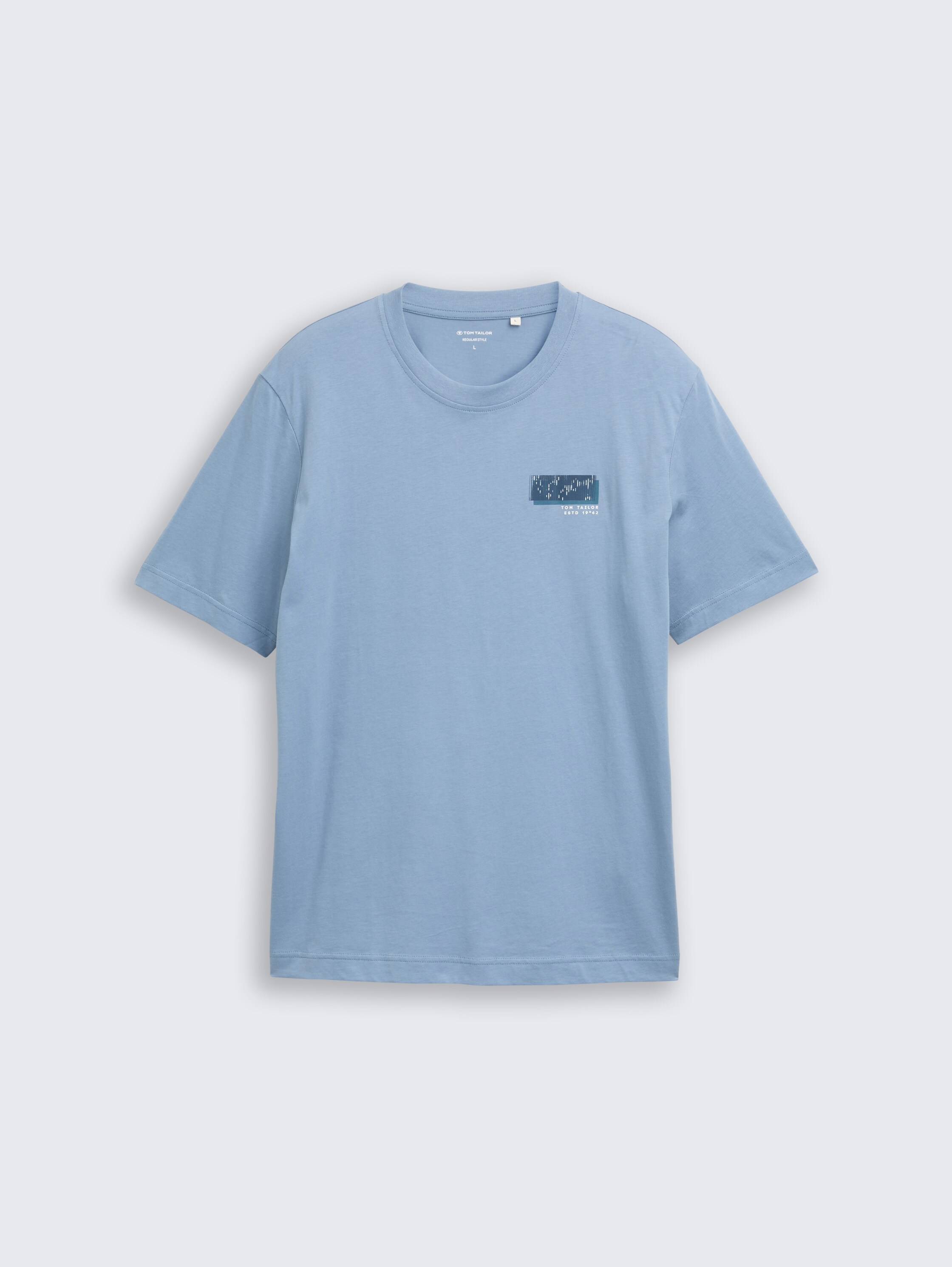 T-shirt with print - faded_denim_blue - 