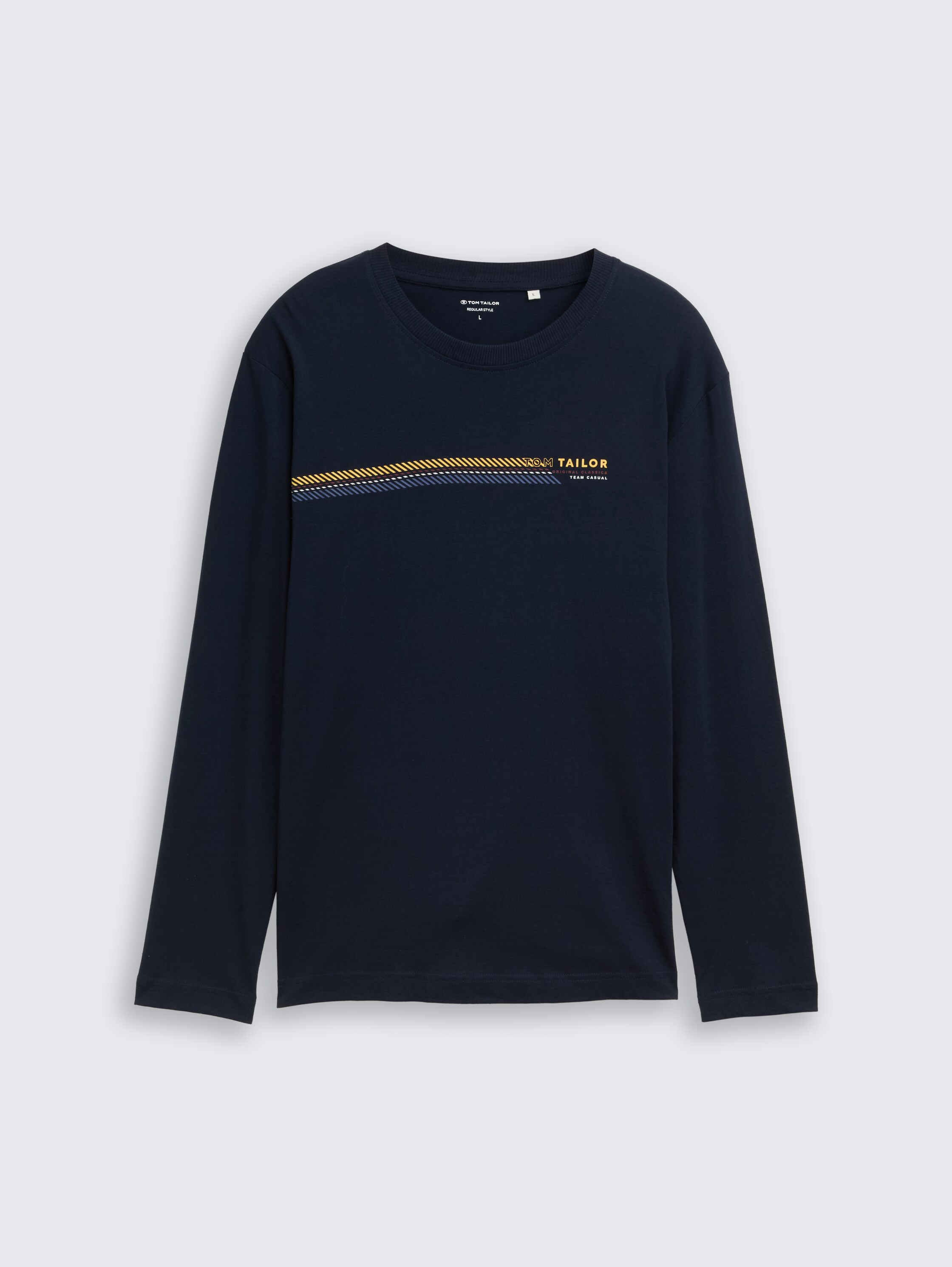 Langarmshirt mit Print - dark_blue - 