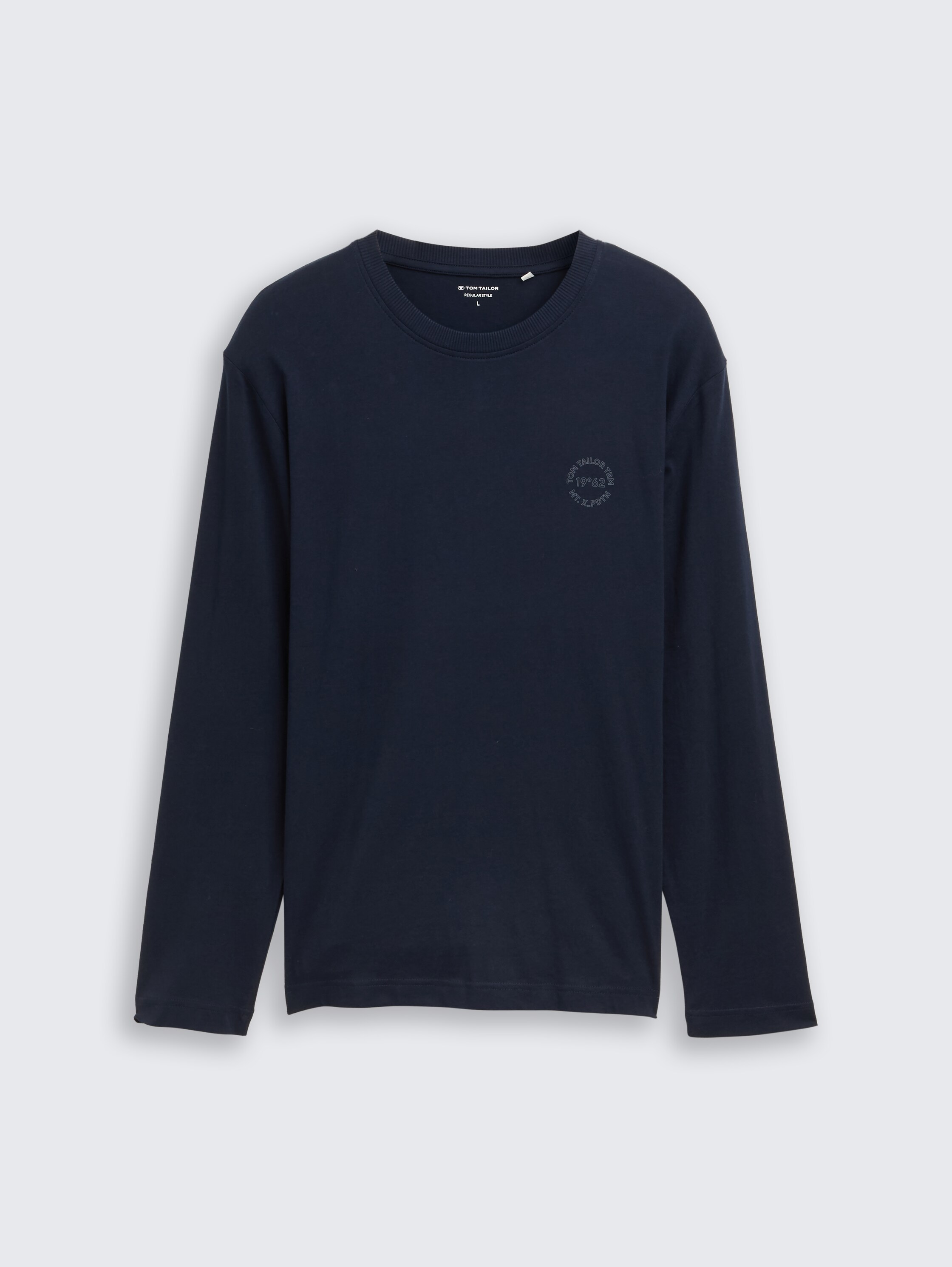 Long-sleeved shirt with print - sky_captain_blue_1 - 