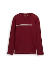 Geselecteerd, Shirt met lange mouwen en print door Tom Tailor, rood