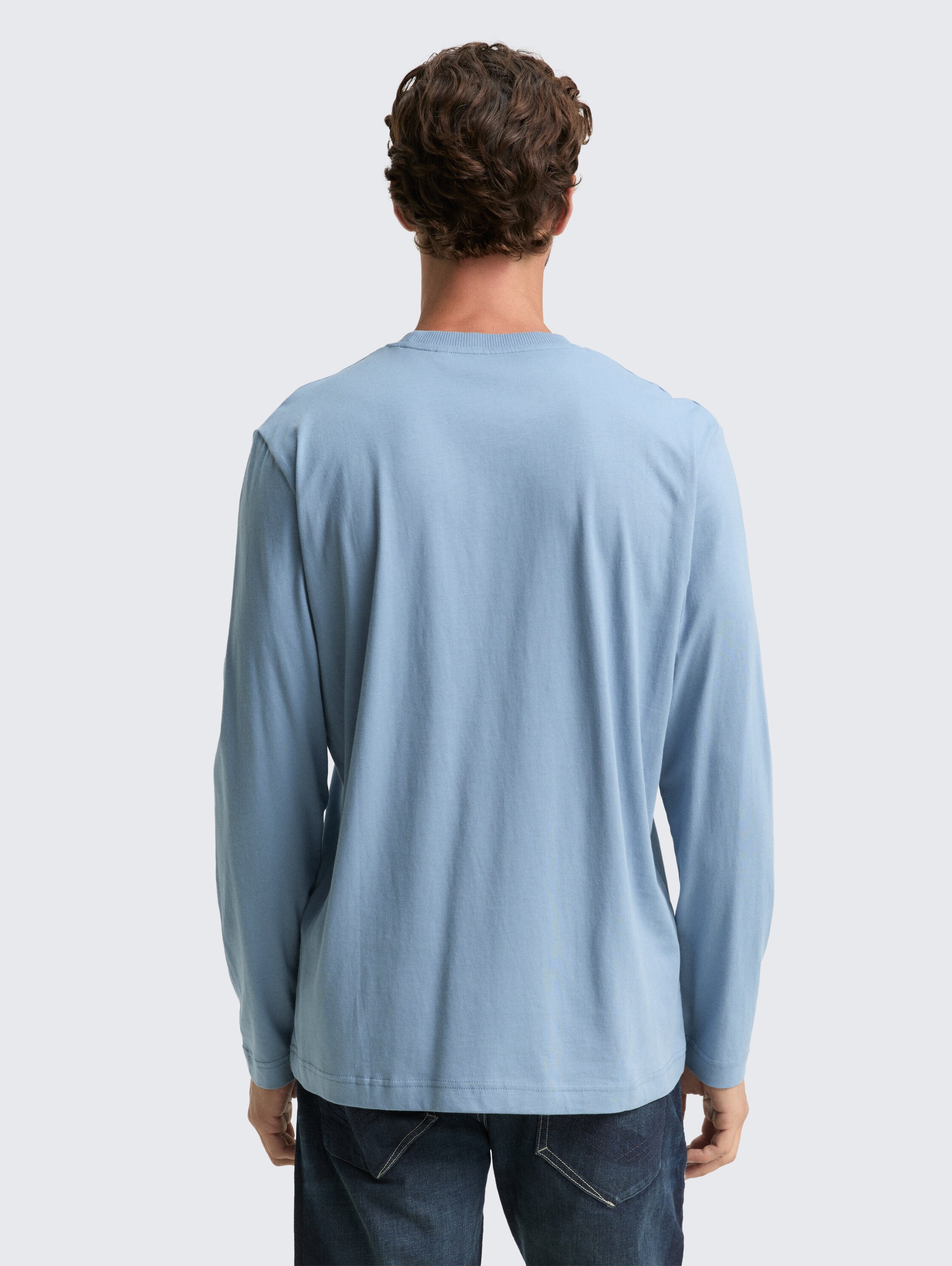 Shirt met lange mouwen en print - faded_denim_blue - 