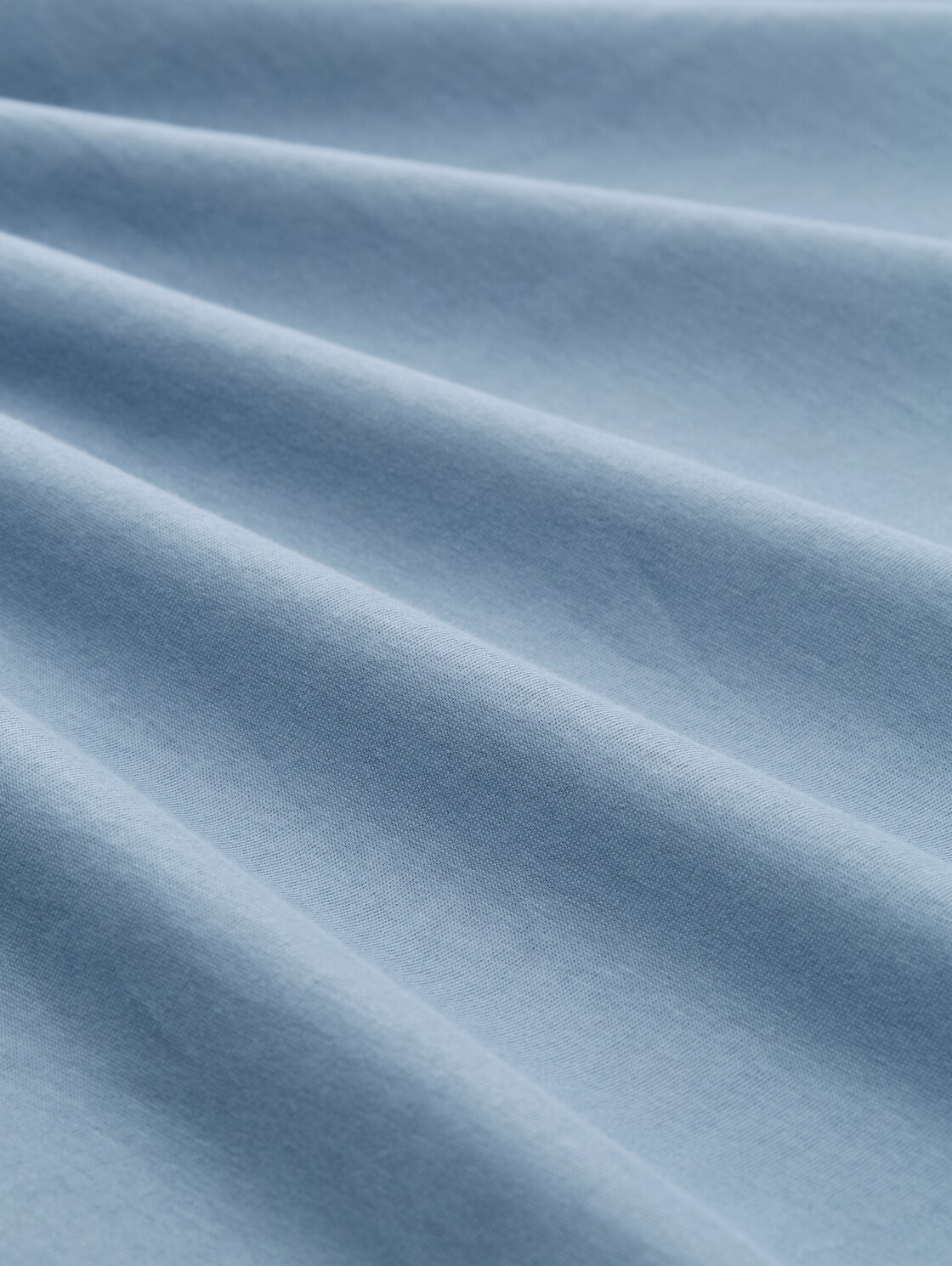 Langarmshirt mit Print - faded denim blue - Material-Ansicht