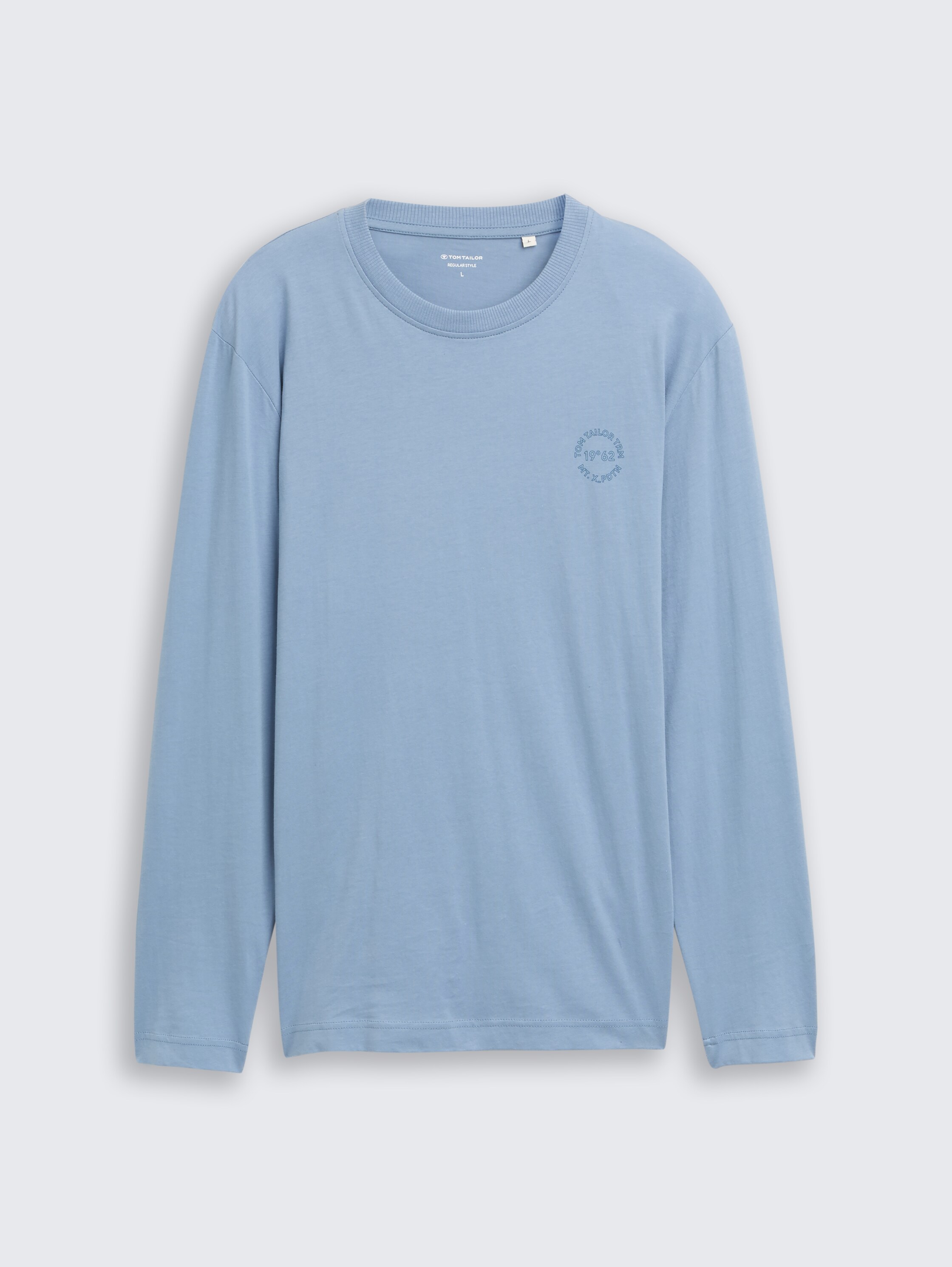 Shirt met lange mouwen en print - faded_denim_blue - 