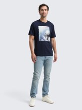 Tee shirt avec imprimé photo - sky captain blue - Vue de face du modèle