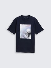 Tee shirt avec imprimé photo - sky captain blue - Vue de face du produit