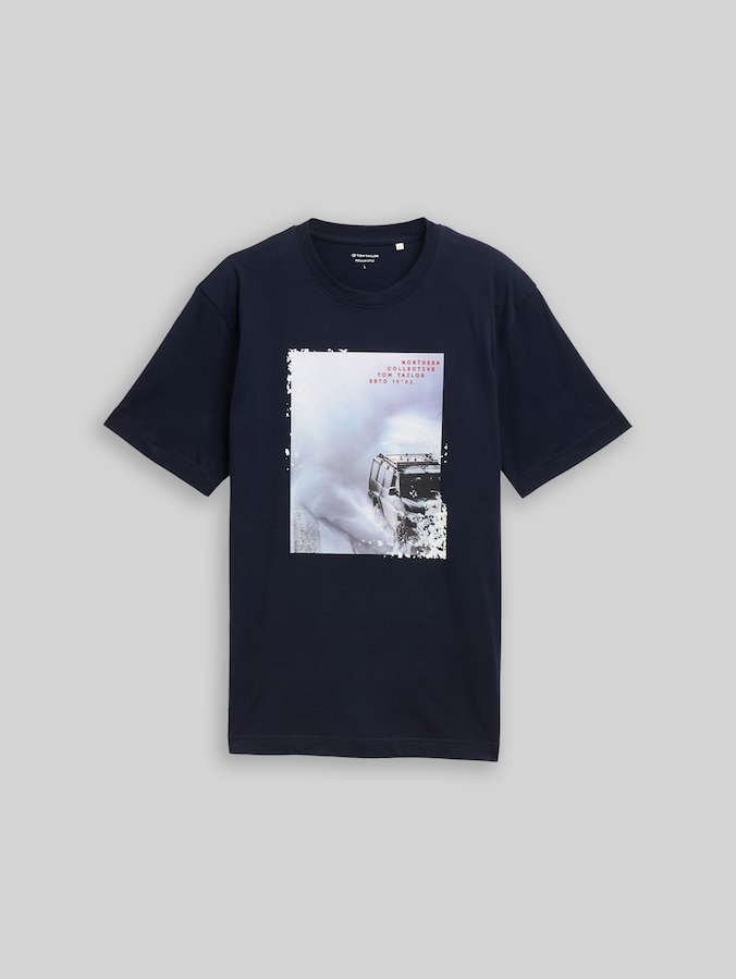 T-shirt avec imprimé photo par Men, sky captain blue