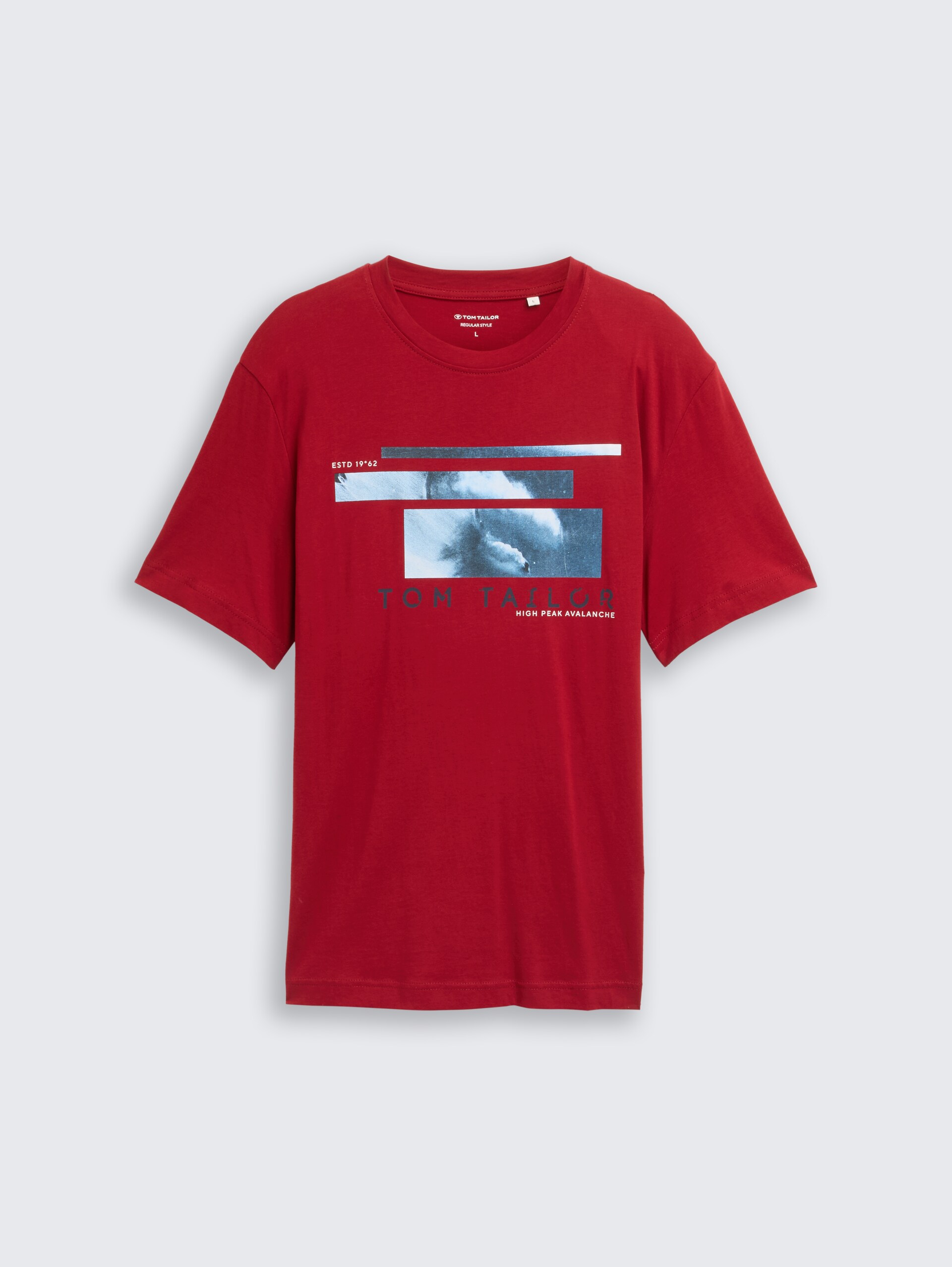 T-shirt with photo print - Coach Red - Front product view