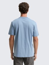 Tee shirt avec imprimé photo - faded denim blue - Découpe Vue arrière du modèle