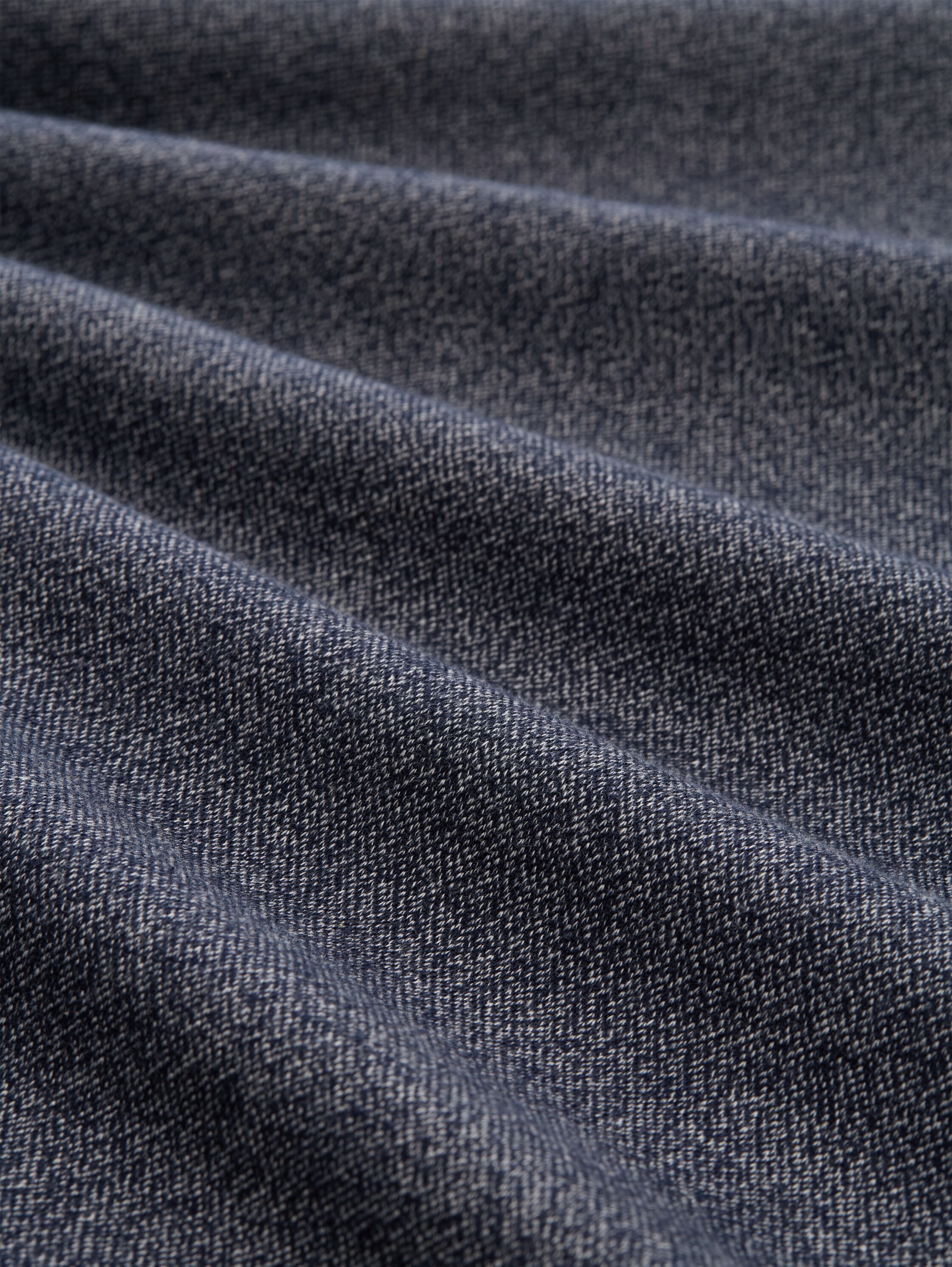 Long-sleeved shirt with logo badge - navy_grindle_structure - 