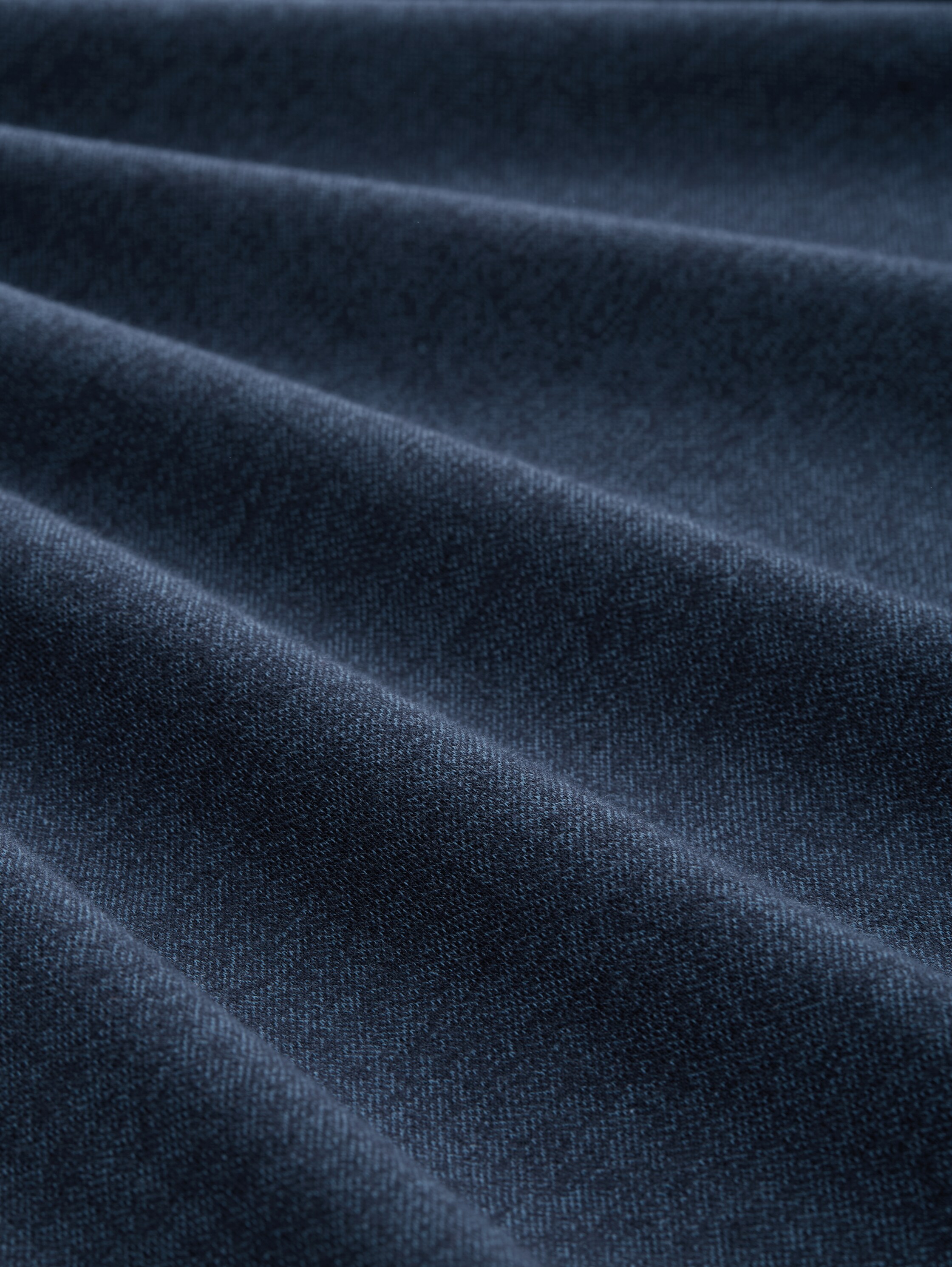 Langarmshirt mit Logo-Badge - real teal grindle structure - Material-Ansicht