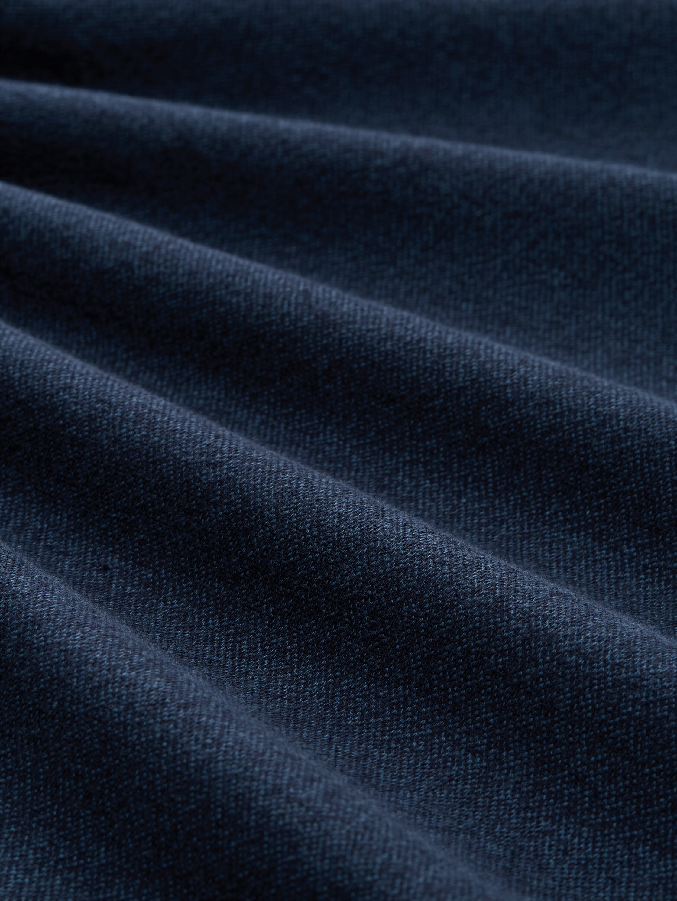 Henley cotton long-sleeved shirt - real_teal_grindle_structure - 