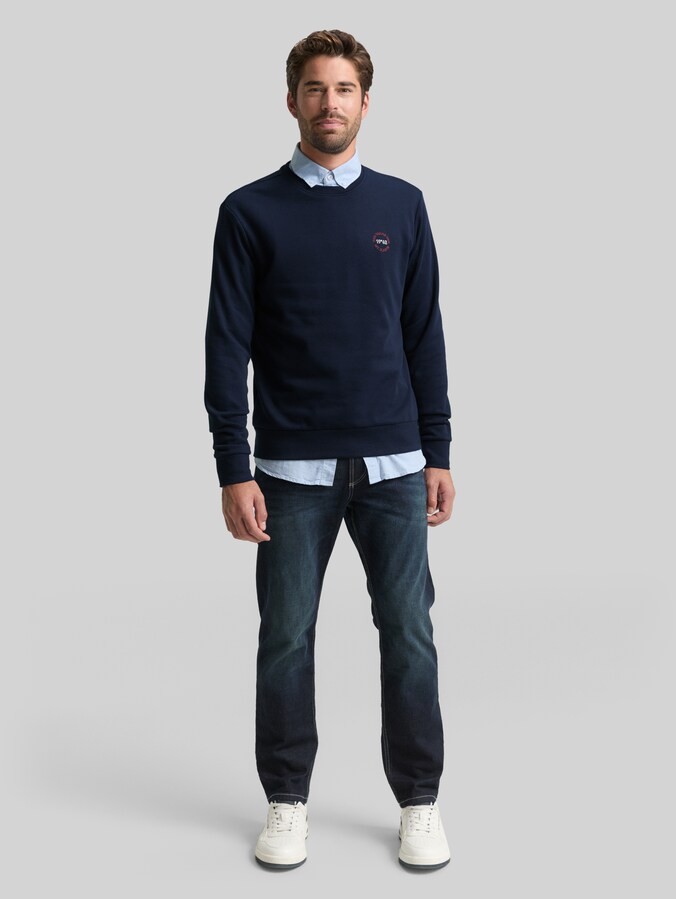 Sweatshirt mit Logo-Print von Men, sky captain blue