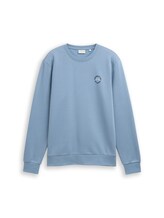 Ausgewählt, Sweatshirt mit Logo-Print von Tom Tailor, blau
