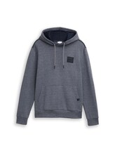 Ausgewählt, Hoodie Sweatshirt mit Logo-Badge von Tom Tailor, blau
