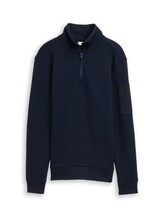 Ausgewählt, Troyer Sweatshirt mit Ärmeltasche von Tom Tailor, blau