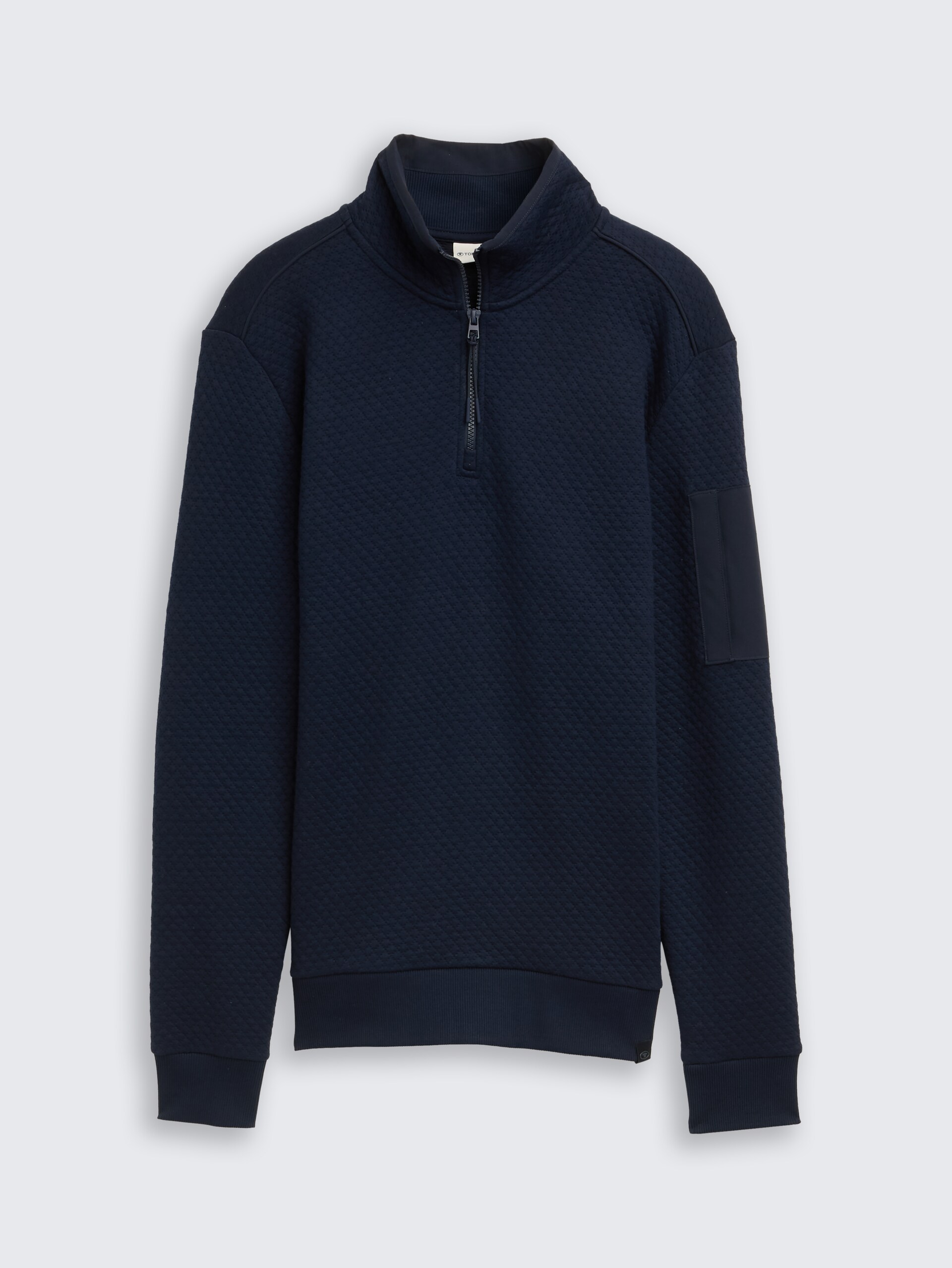 Troyer Sweatshirt mit Ärmeltasche - sky captain blue - Vorder-Produkt-Ansicht