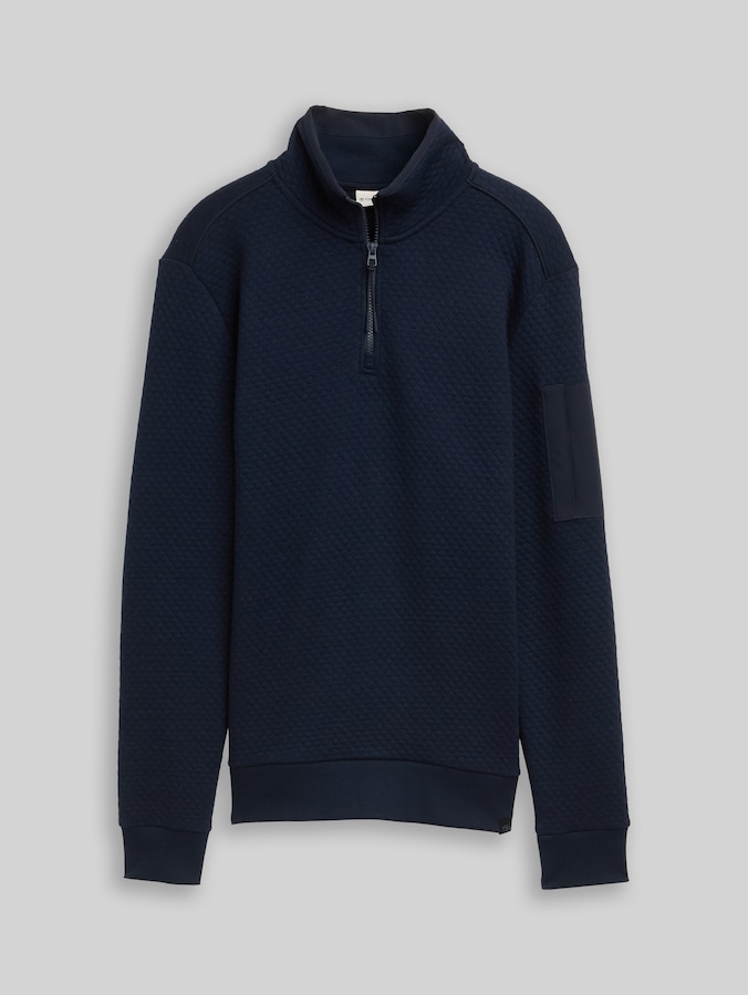 Troyer Sweatshirt mit Ärmeltasche von Men, sky captain blue