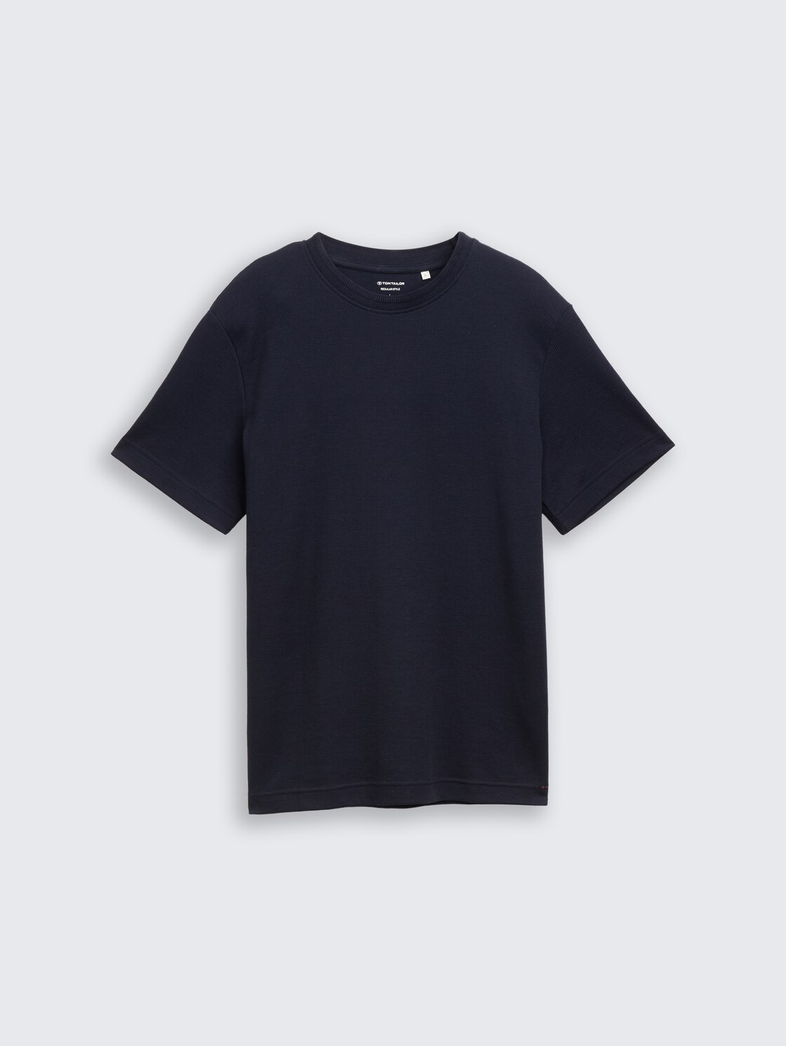 T-Shirt mit Waffelstruktur - sky captain blue - Vorder-Produkt-Ansicht