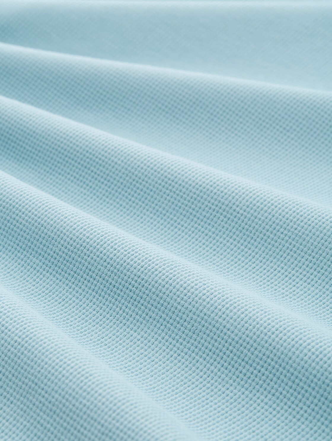 T-Shirt mit Waffelstruktur - tourmaline - Material-Ansicht
