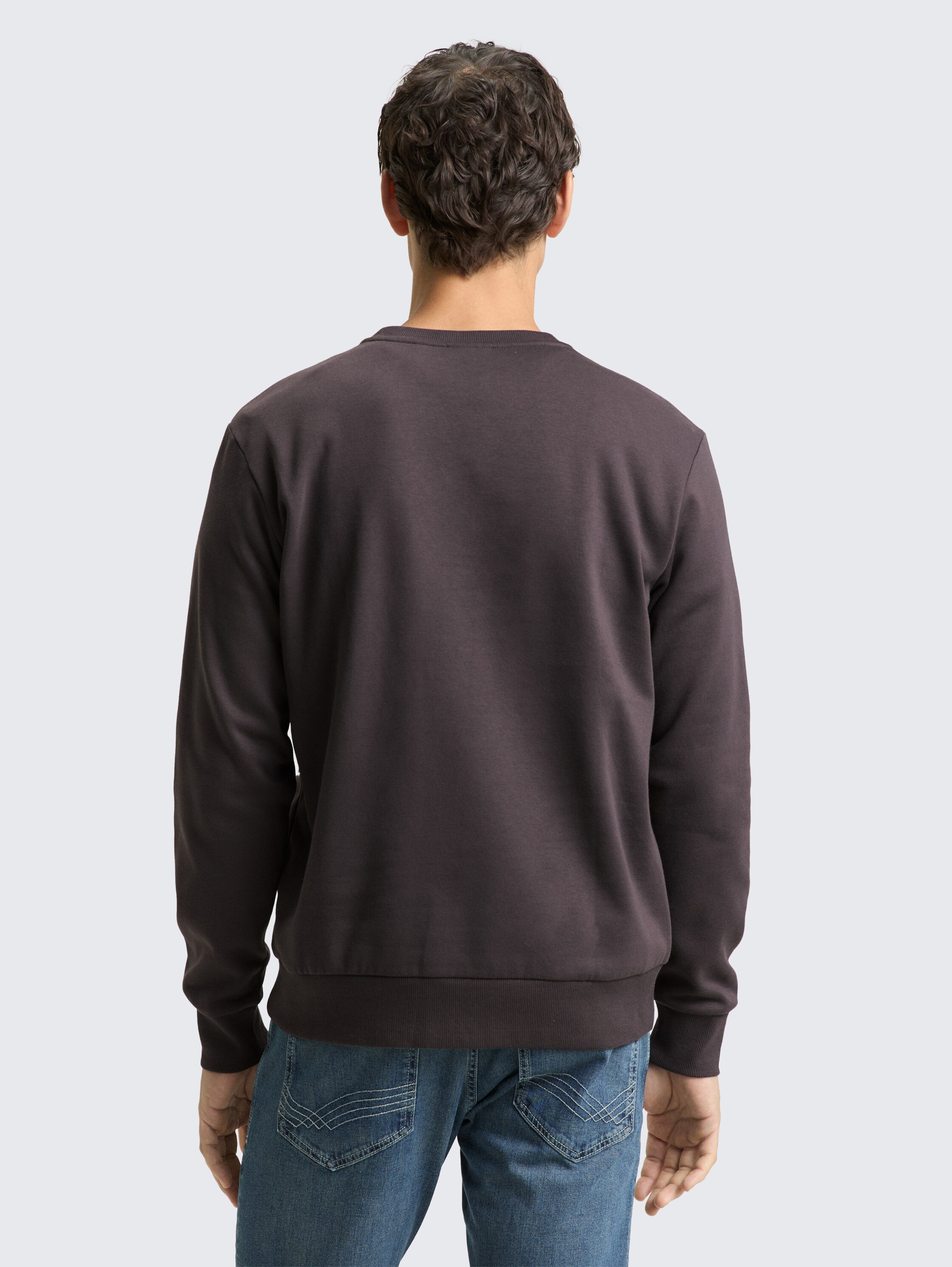 Sweatshirt mit Rundhalsausschnitt - tarmac_grey - 
