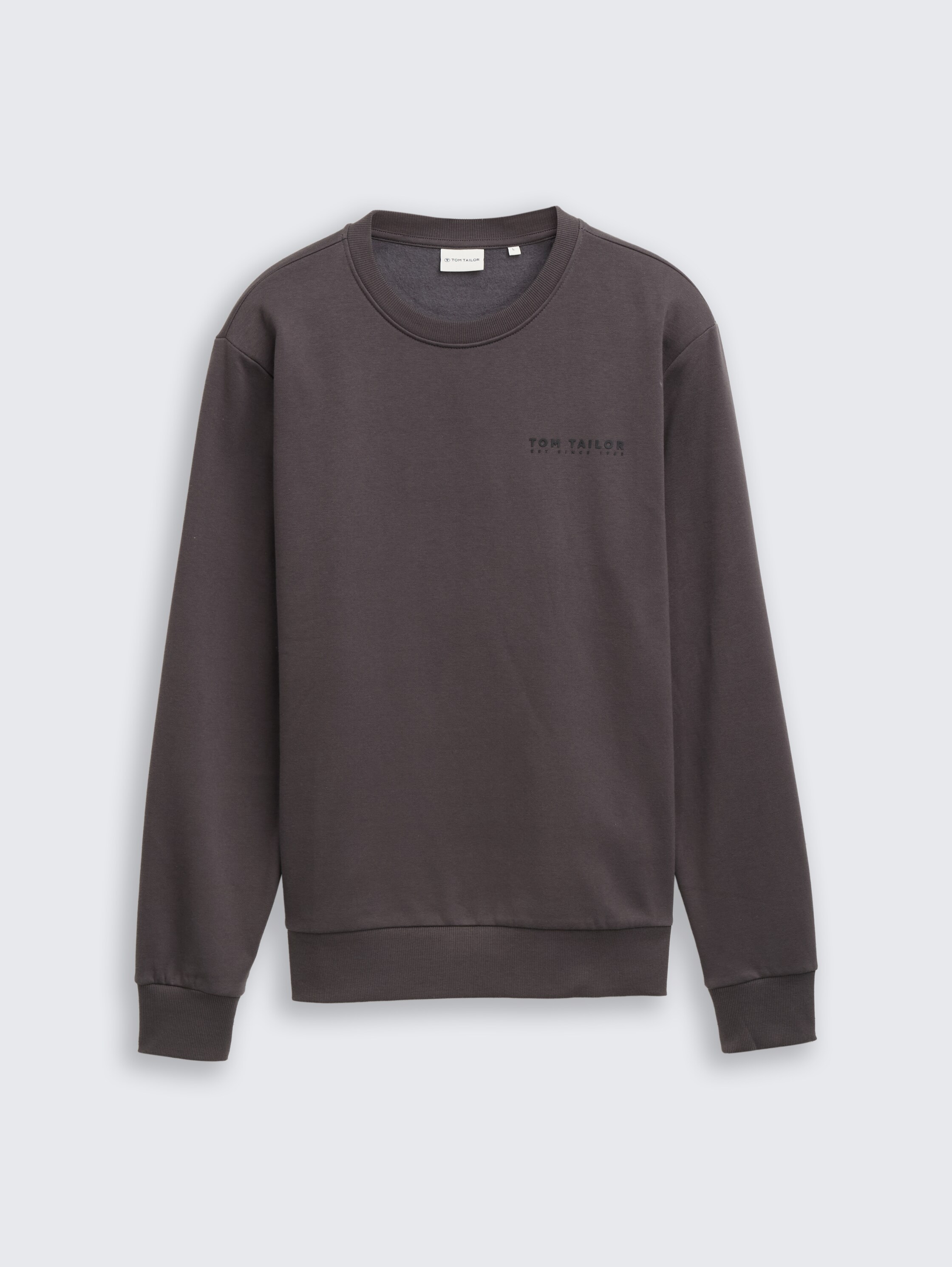 Sweatshirt mit Rundhalsausschnitt - tarmac_grey - 