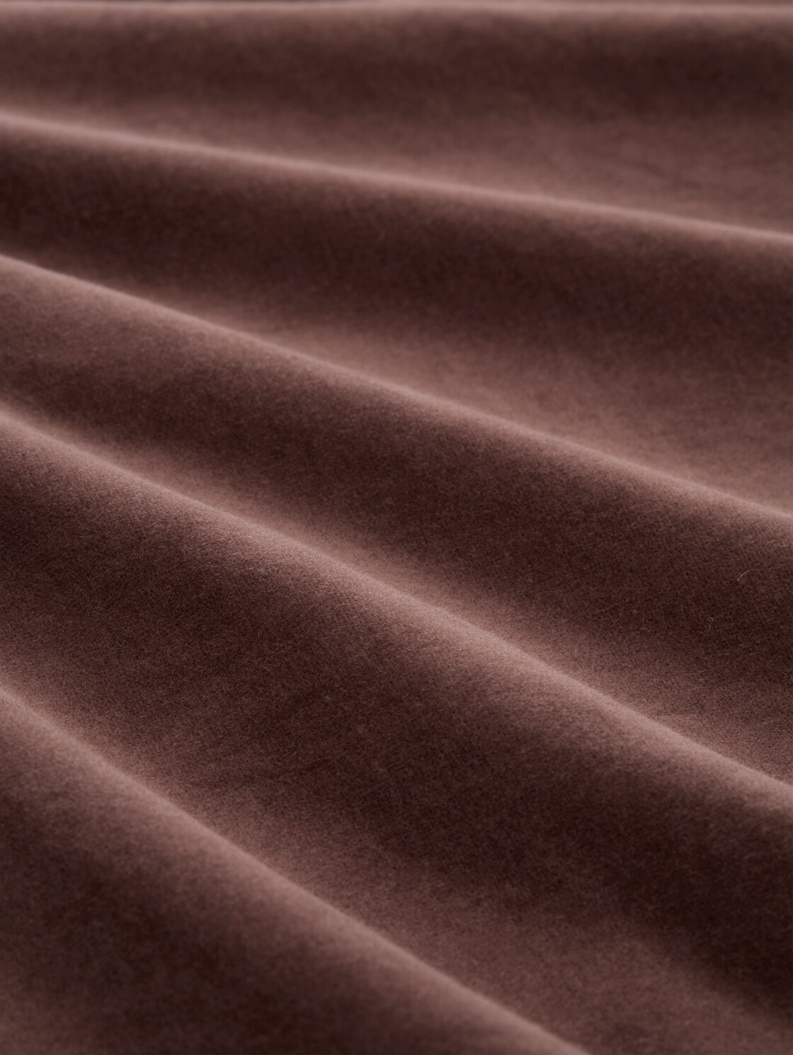 Mini-Kleid aus Samt - soft chocolate brown - Material-Ansicht