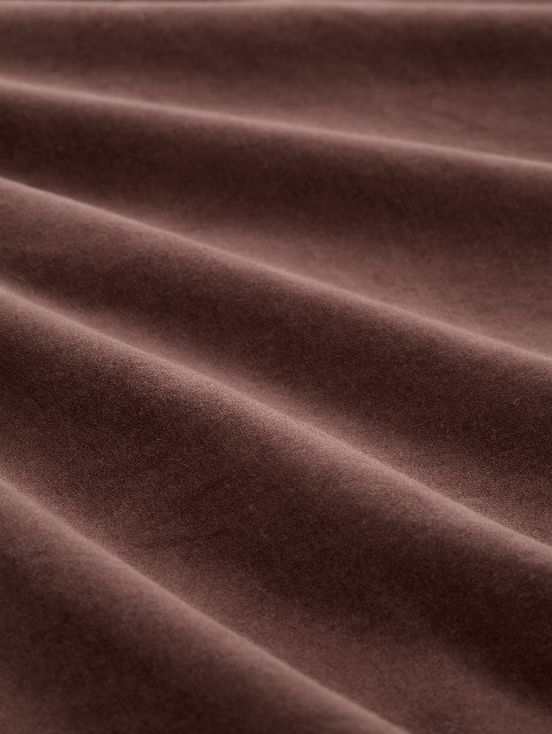Mini-Kleid aus Samt - soft chocolate brown - Material-Ansicht