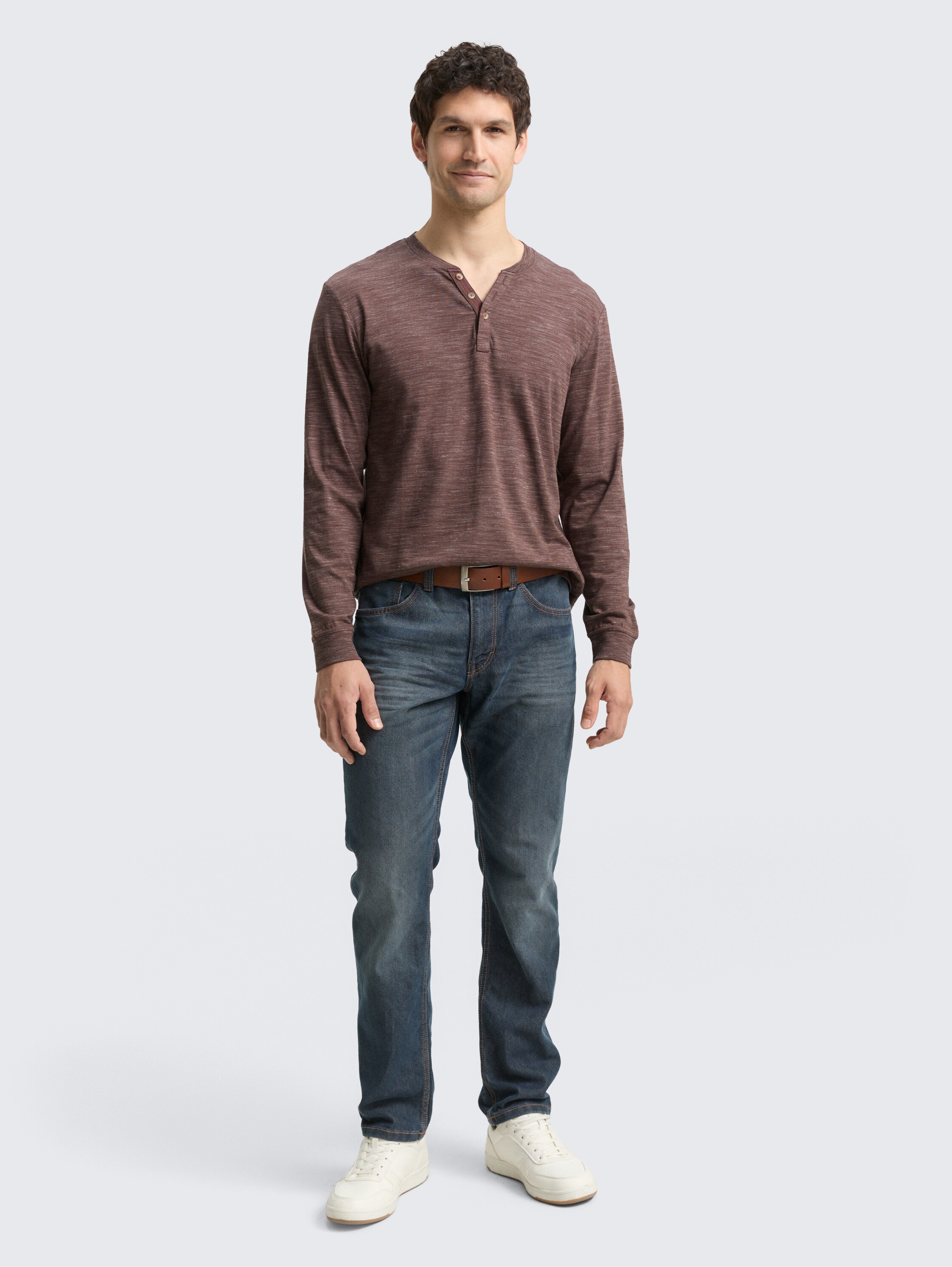 Serafino Langarmshirt - bag_brown_inejcted - 