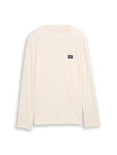 Sélectionné, T-shirt à manches longues en coton par Tom Tailor, brunir