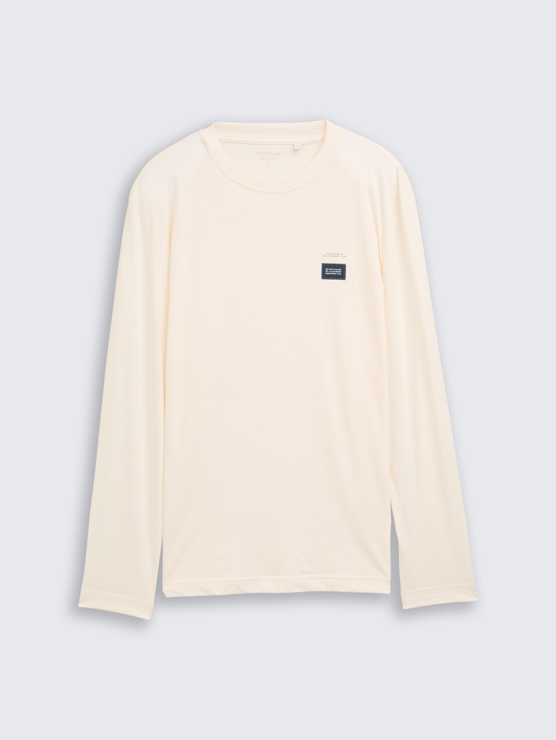 Langarmshirt aus Baumwolle - Gardenia White - Vorder-Produkt-Ansicht