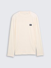 Langarmshirt aus Baumwolle - Gardenia White - Vorder-Produkt-Ansicht