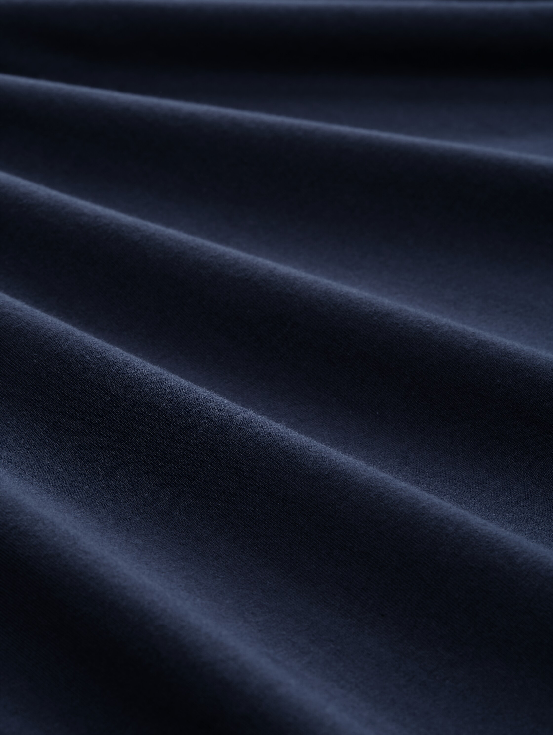 Langarmshirt aus Baumwolle - sky captain blue - Material-Ansicht