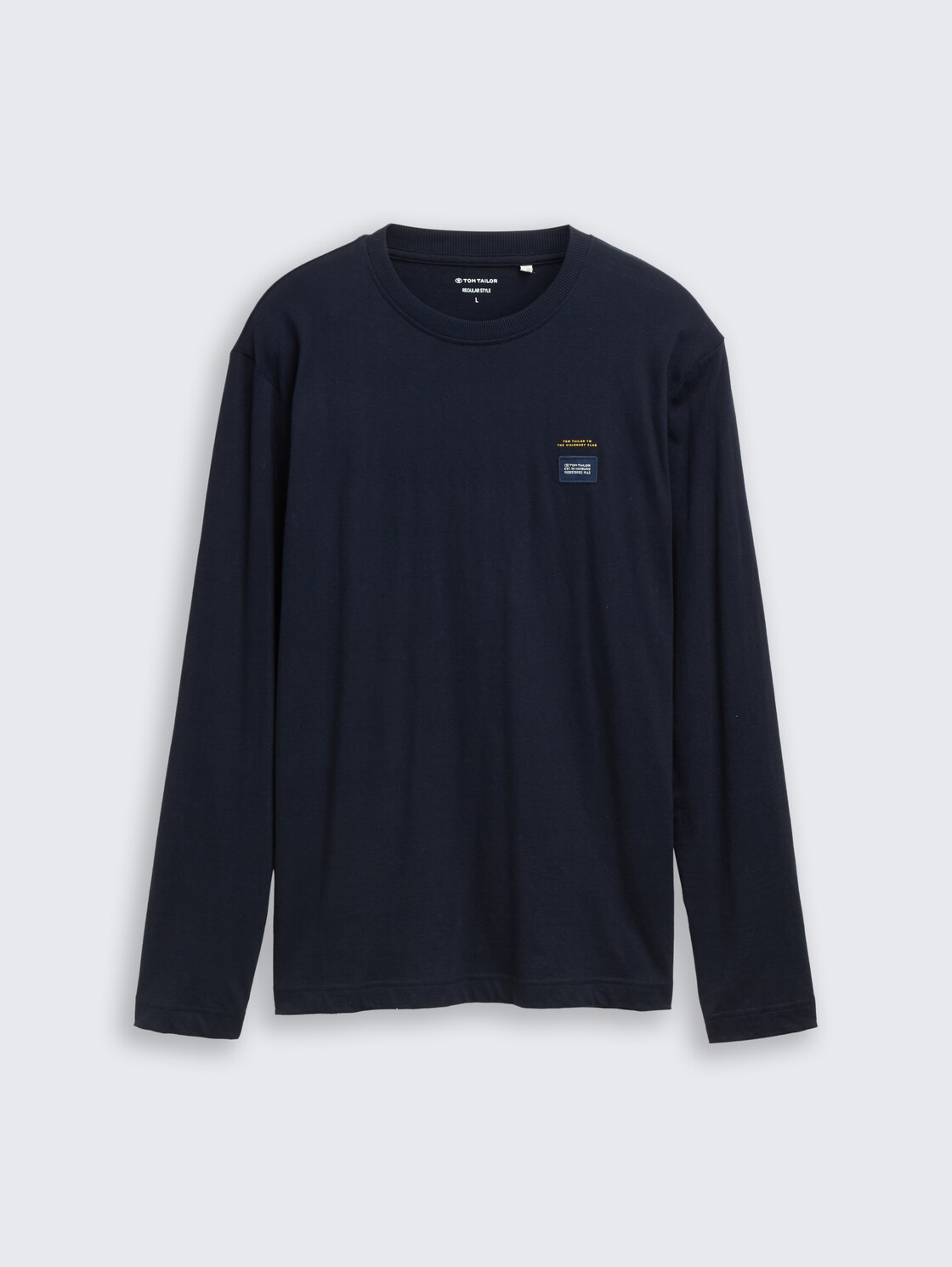 Langarmshirt aus Baumwolle - sky captain blue - Vorder-Produkt-Ansicht