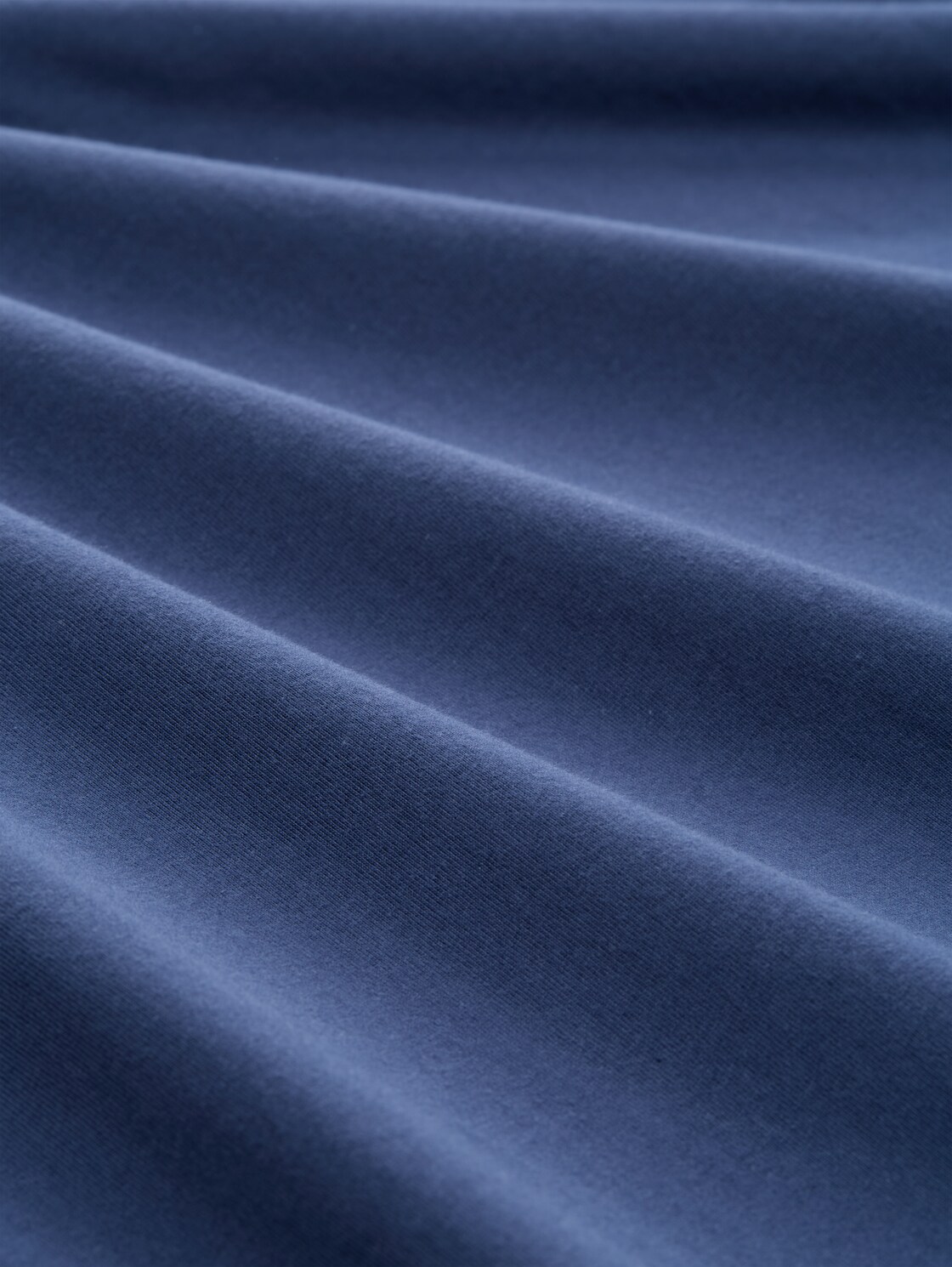 Langarmshirt aus Baumwolle - ocean blue - Material-Ansicht