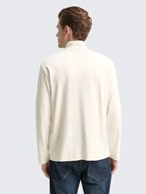 Basic Rollkragenshirt - Gardenia White - Auschnitt Model-Rückansicht