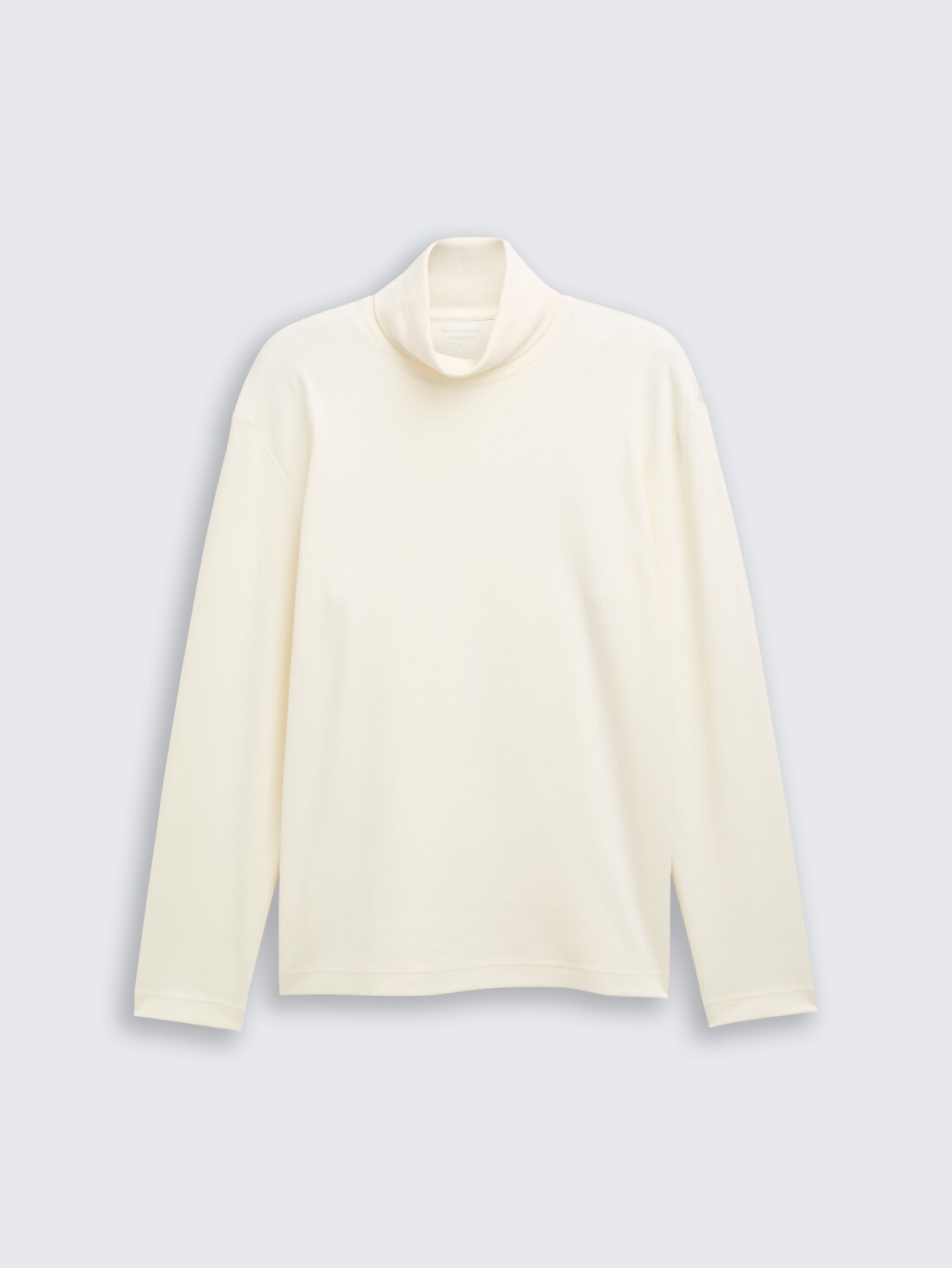 Basic Rollkragenshirt - Gardenia White - Vorder-Produkt-Ansicht