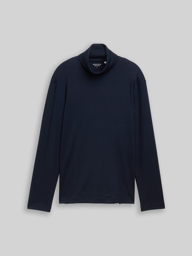 Basic shirt met col door Men, sky captain blue