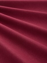 Pull à col roulé basique - Cabarnet Bordeaux Red - Vue de la matière