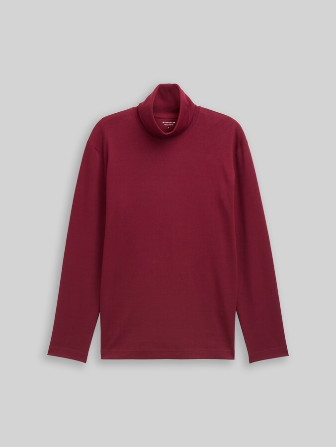 Basic Rollkragenshirt von Men, Cabarnet Bordeaux Red