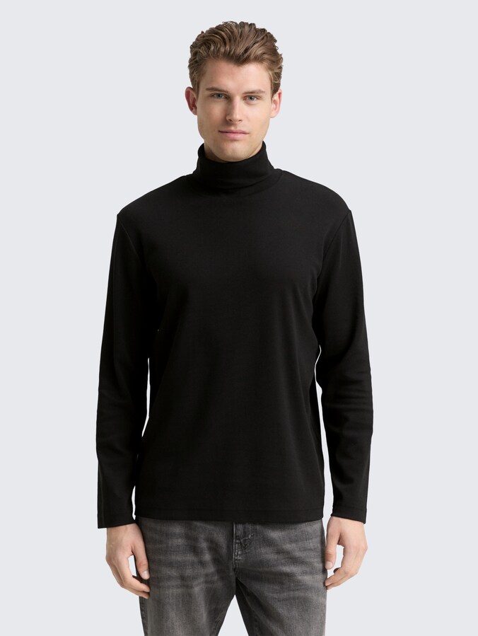 Basic turtleneck by Men, Black