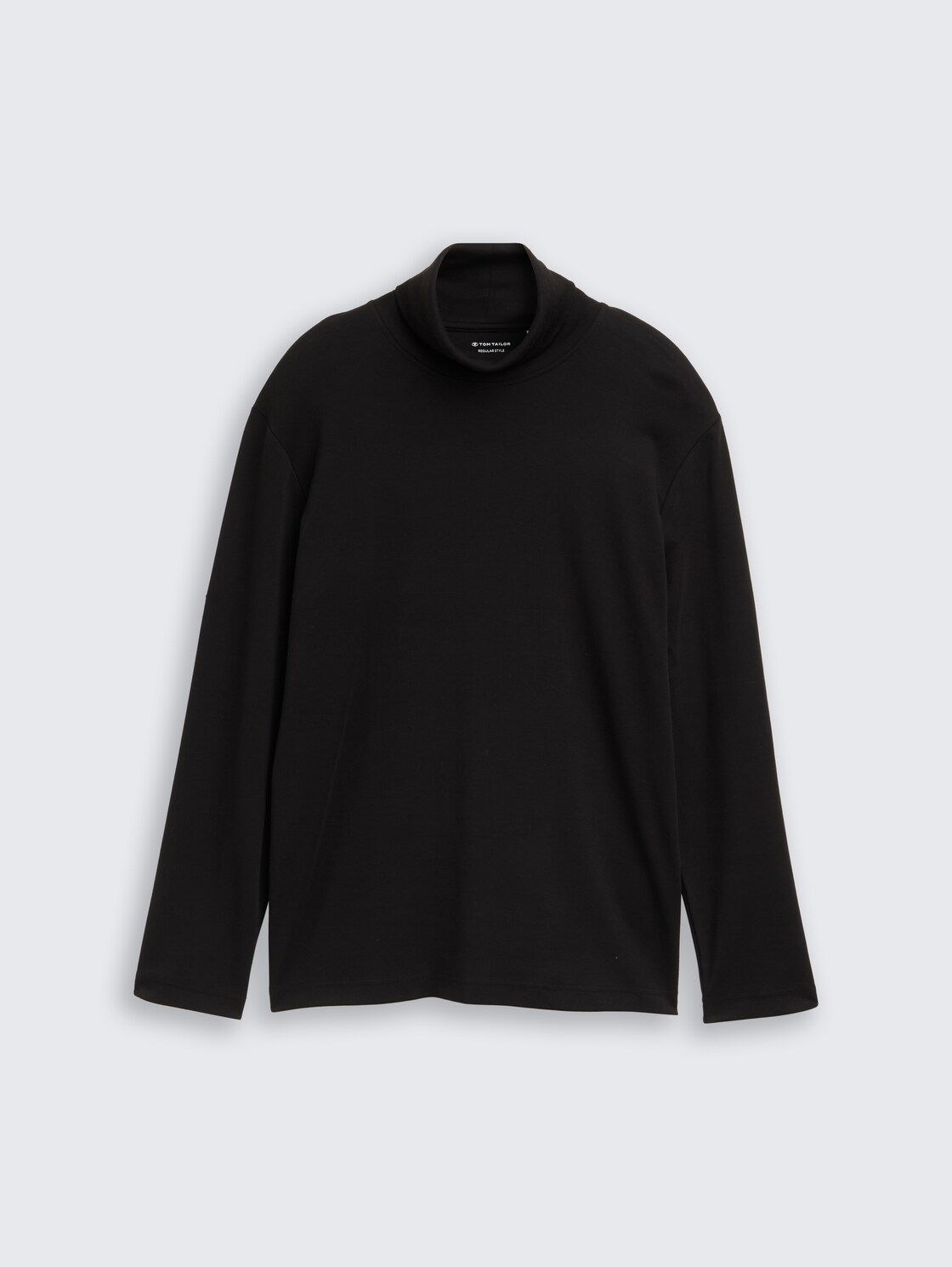 Basic Rollkragenshirt - Black - Vorder-Produkt-Ansicht