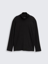Pull à col roulé basique - Black - Vue de face du produit