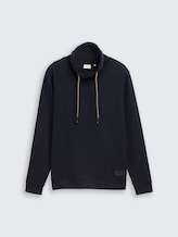 Snood Langarmshirt mit Waffelstruktur - sky captain blue - Vorder-Produkt-Ansicht