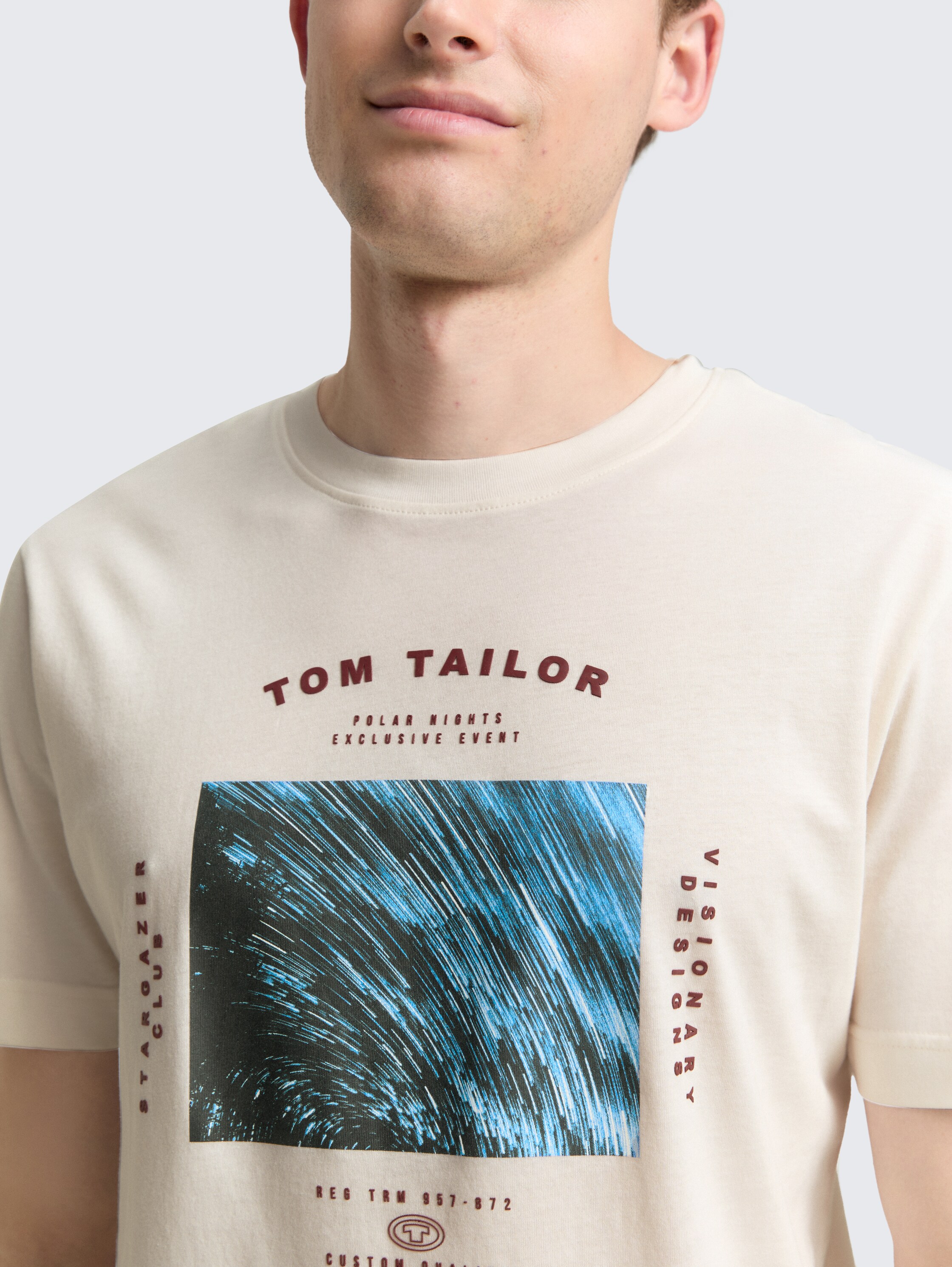 T-shirt with photo print - gardenia_white - 