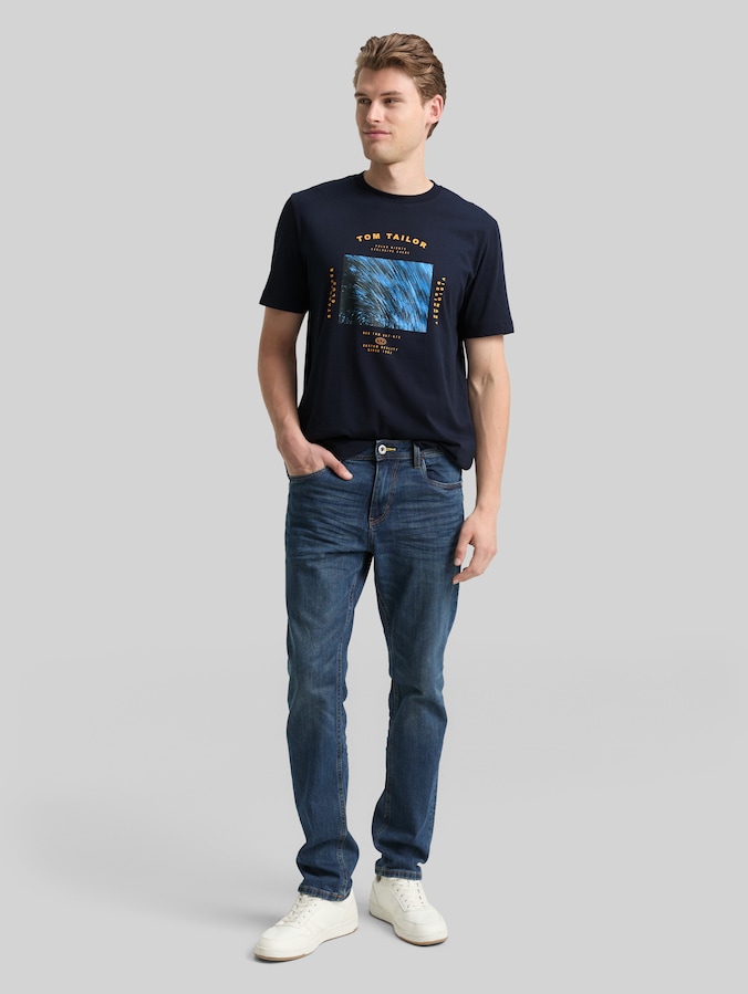 T-shirt met fotoprint door Men, sky captain blue